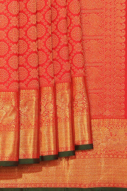 Image of Kanchipuram Silk Red Saree