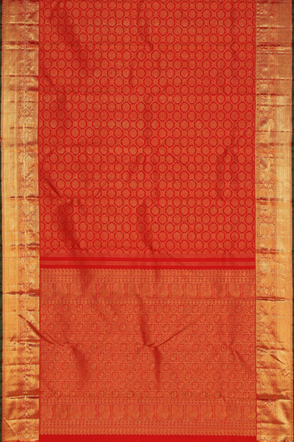 Collection of Kanchipuram Silk Red Saree in a gallery layout