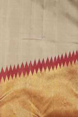 Image of Arani Silk Beige Saree