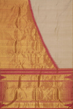 Image of Arani Silk Beige Saree