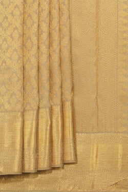 Collection of Arani Silk Beige Saree in a gallery layout