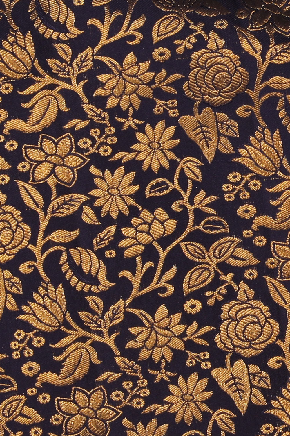 Image of Kanchi Silk Indigo Blue Saree