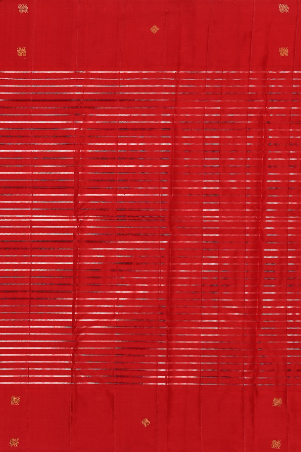 Image of Kanchipuram Silk Orange Saree