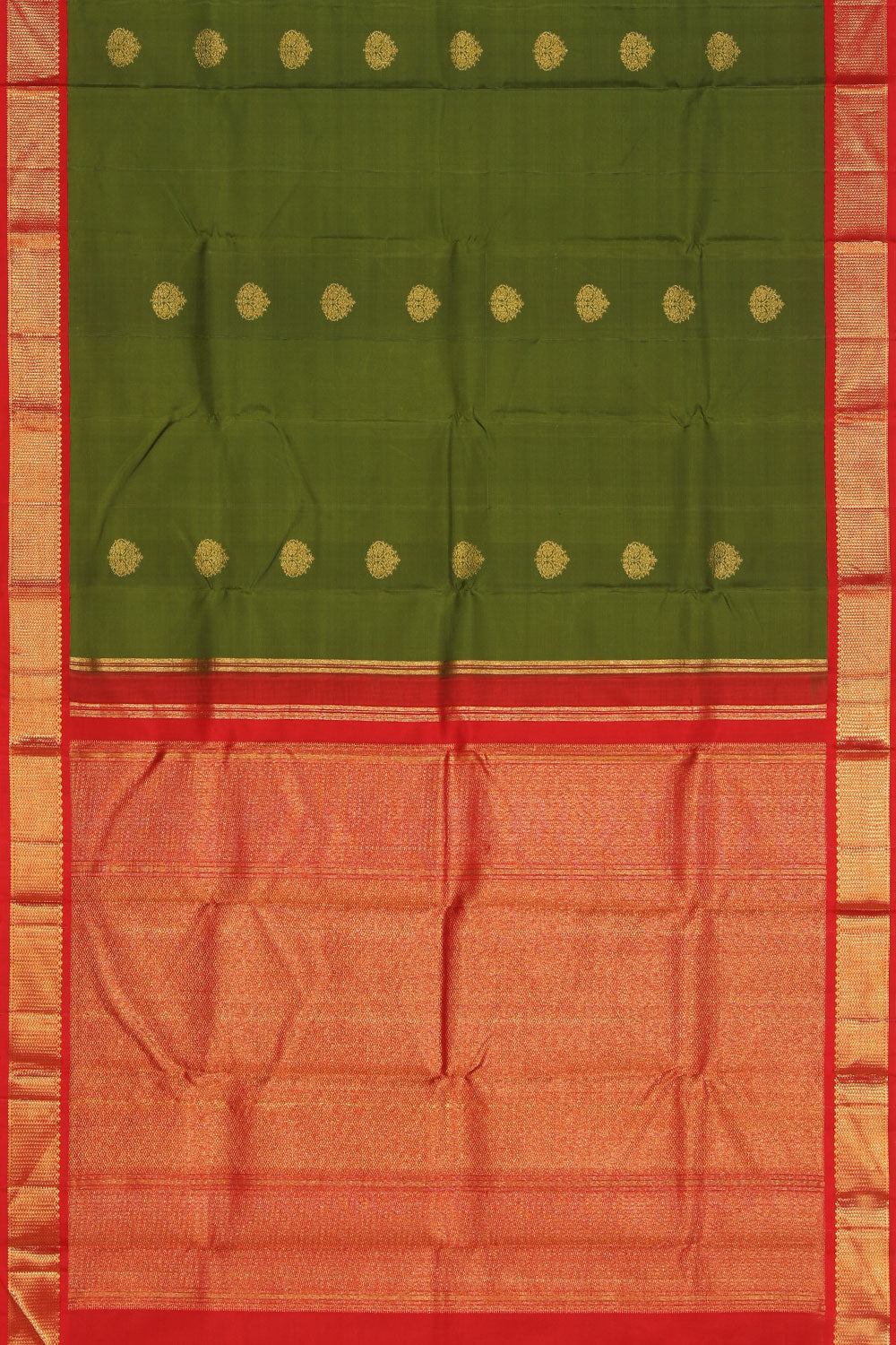 Kanchipuram Silk Heena Green Saree