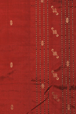 Image of Maheshwari Silk Maroon Saree