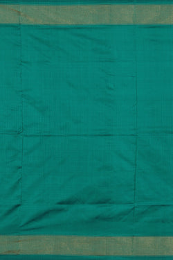 Collection of Pochampally Silk Ikat Sea-Green Saree in a gallery layout