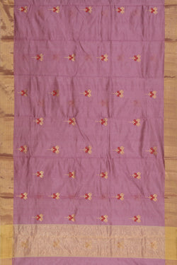 Collection of Chanderi Silk Purple Saree in a gallery layout