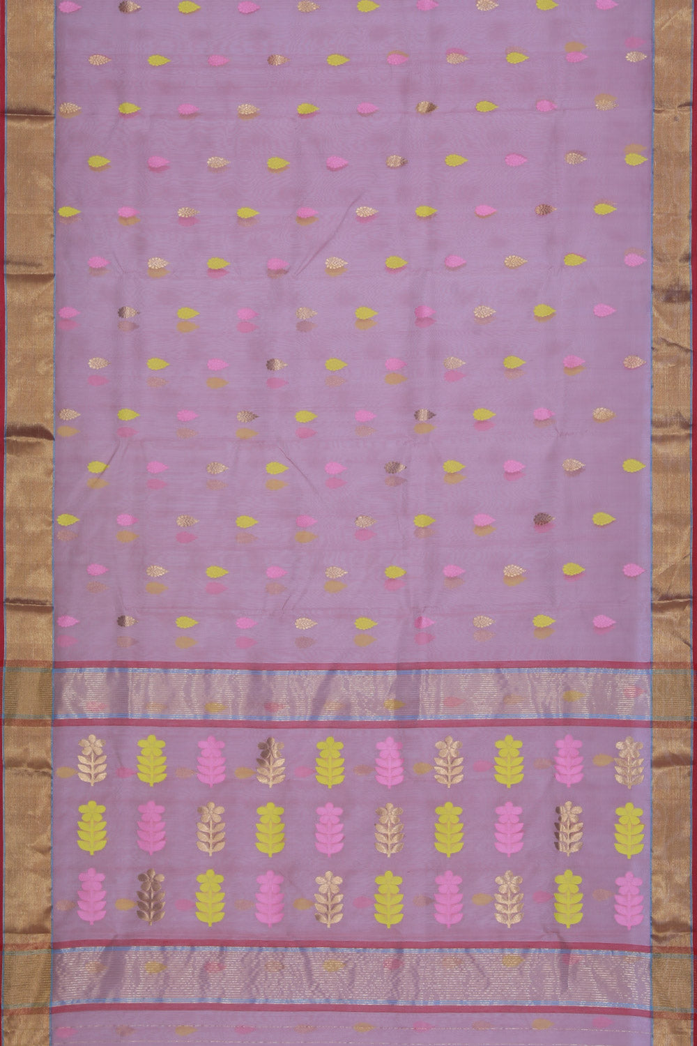 Kora Silk Onion Pink Saree