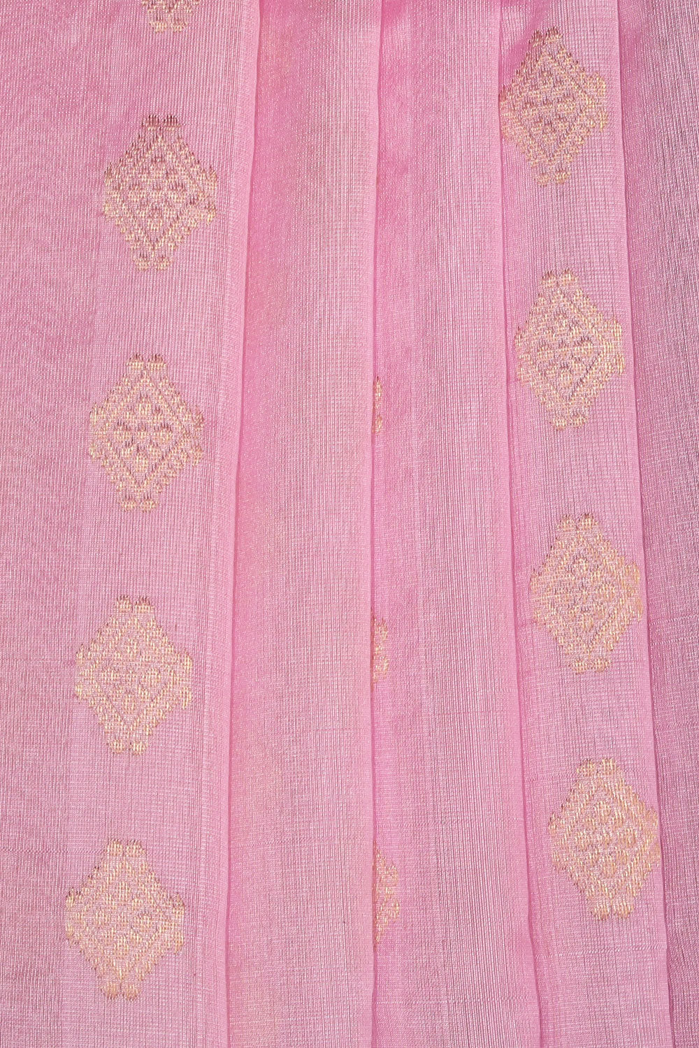 Image of Chanderi Silk Pink Saree