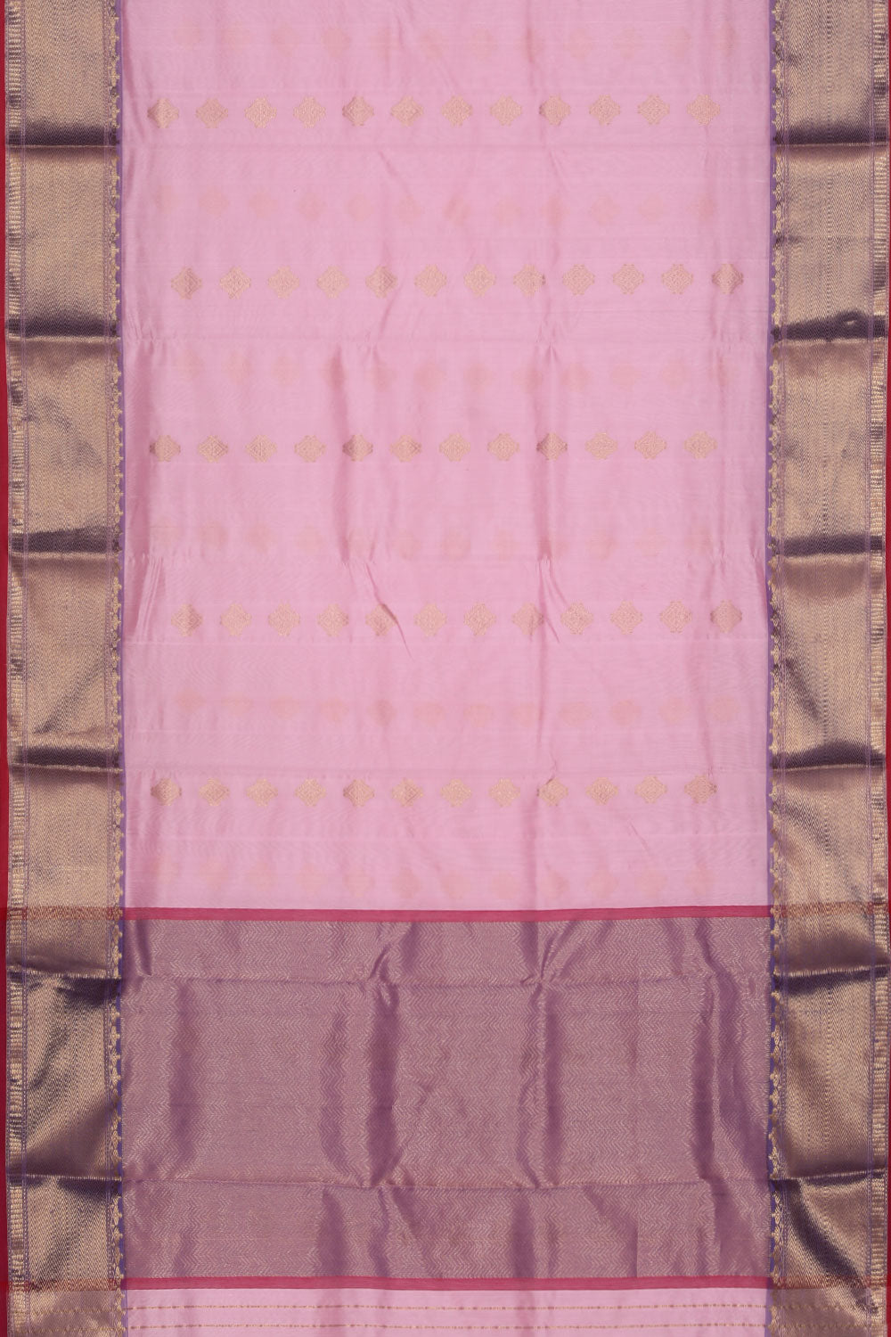 Image of Chanderi Silk Pink Saree