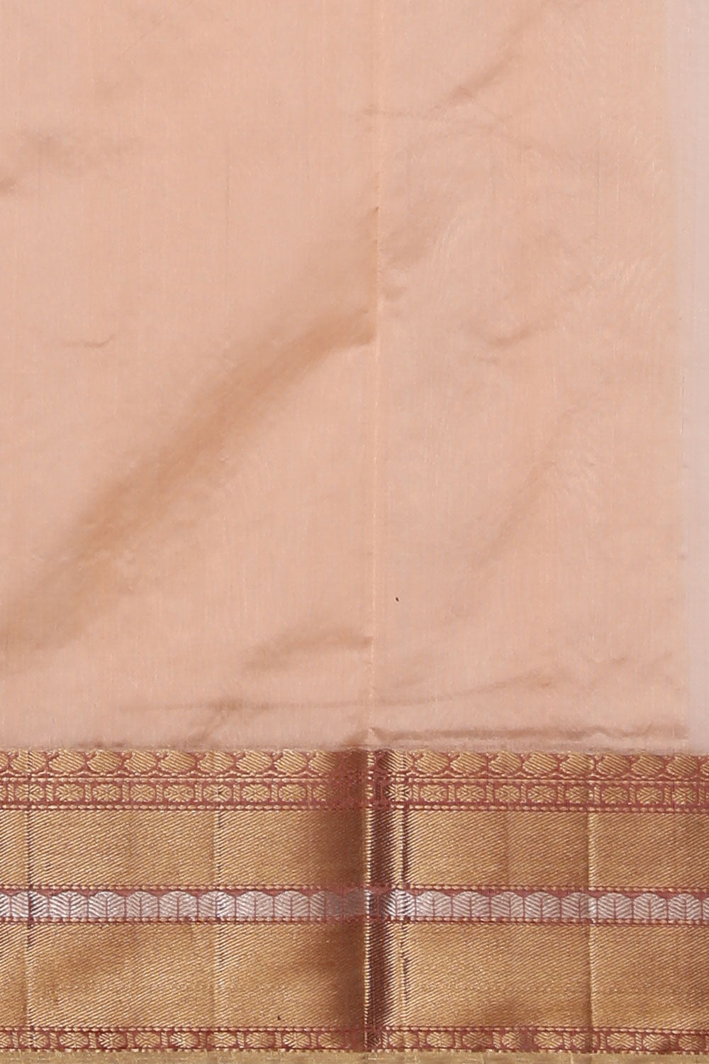 Collection of Chanderi Coral-Peach Saree in a gallery layout