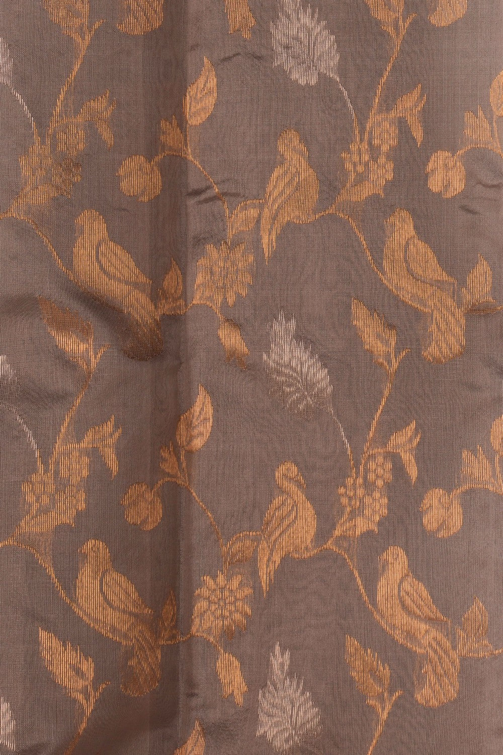 Chanderi Silk Grey Saree