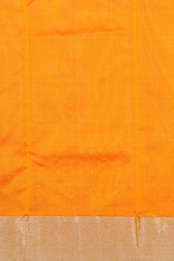 Image of Chanderi Silk Orange Saree