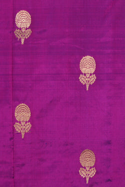 Collection of Banarasi Silk Violet Saree in a gallery layout