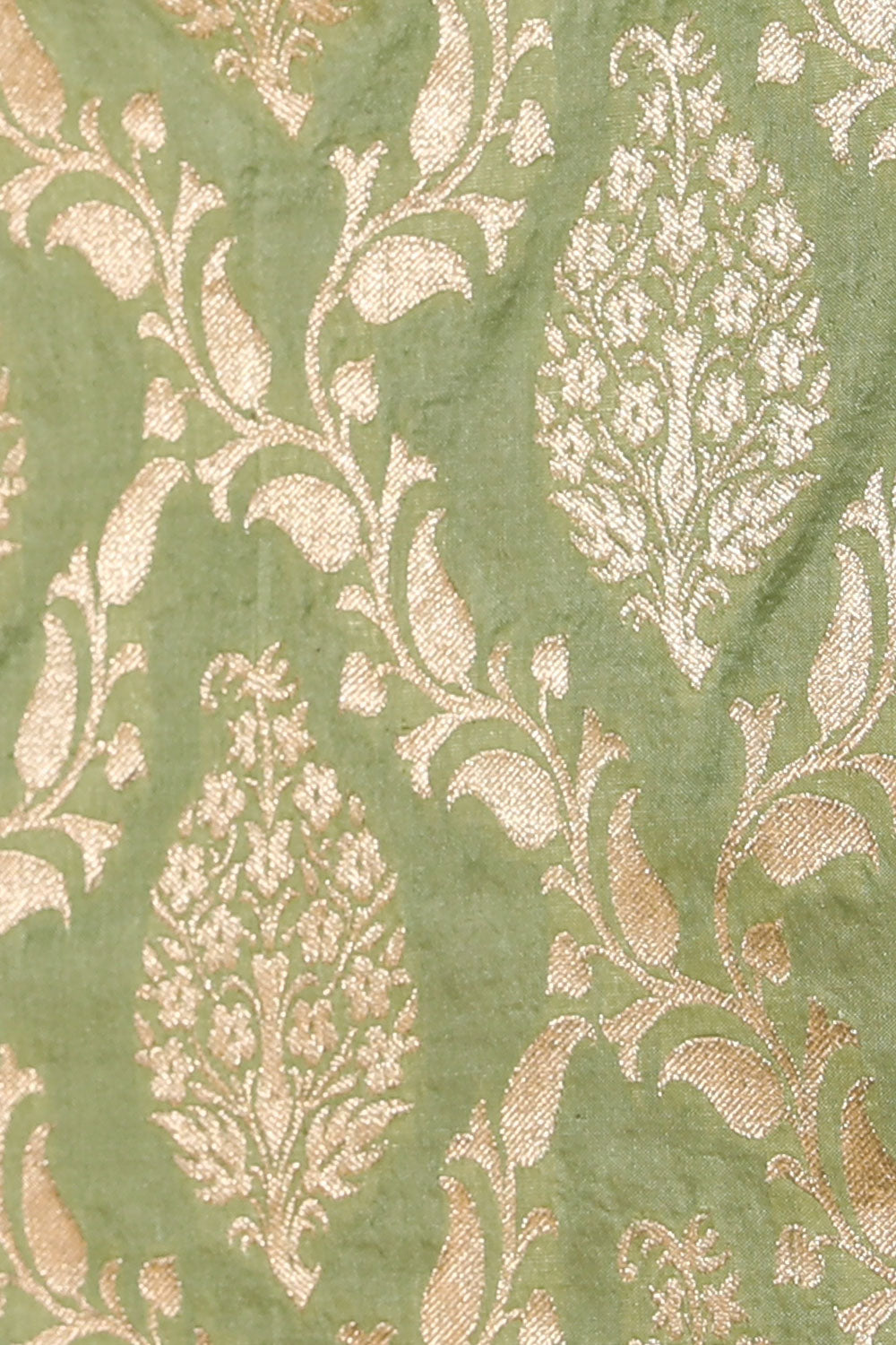 Collection of Banarasi Silk Mint Green Saree in a gallery layout