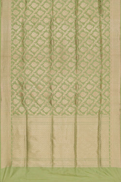 Collection of Banarasi Silk Mint Green Saree in a gallery layout