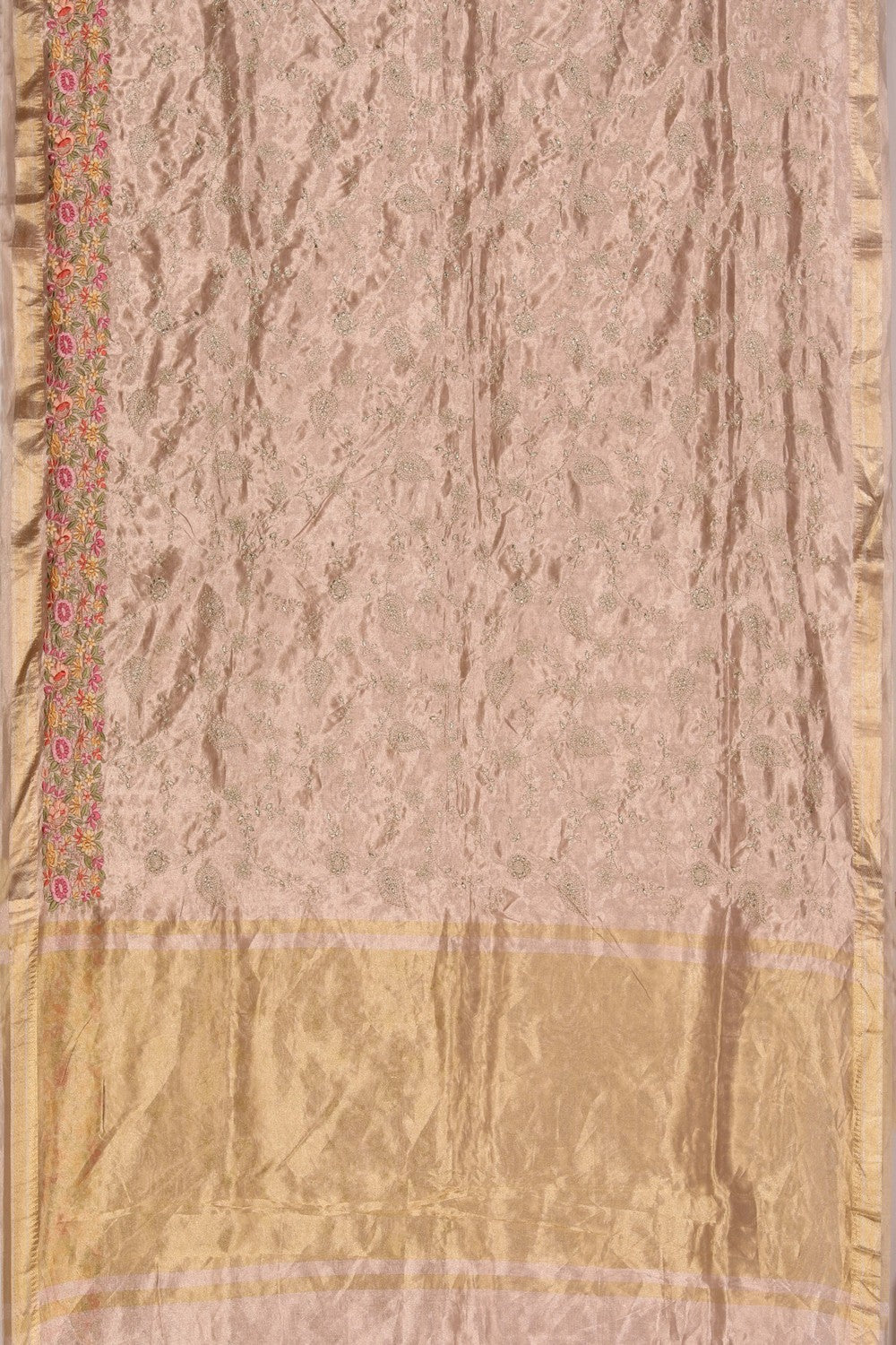 Tissue Silk Pink Saree