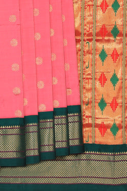 Image of Paithani Silk Pink Saree