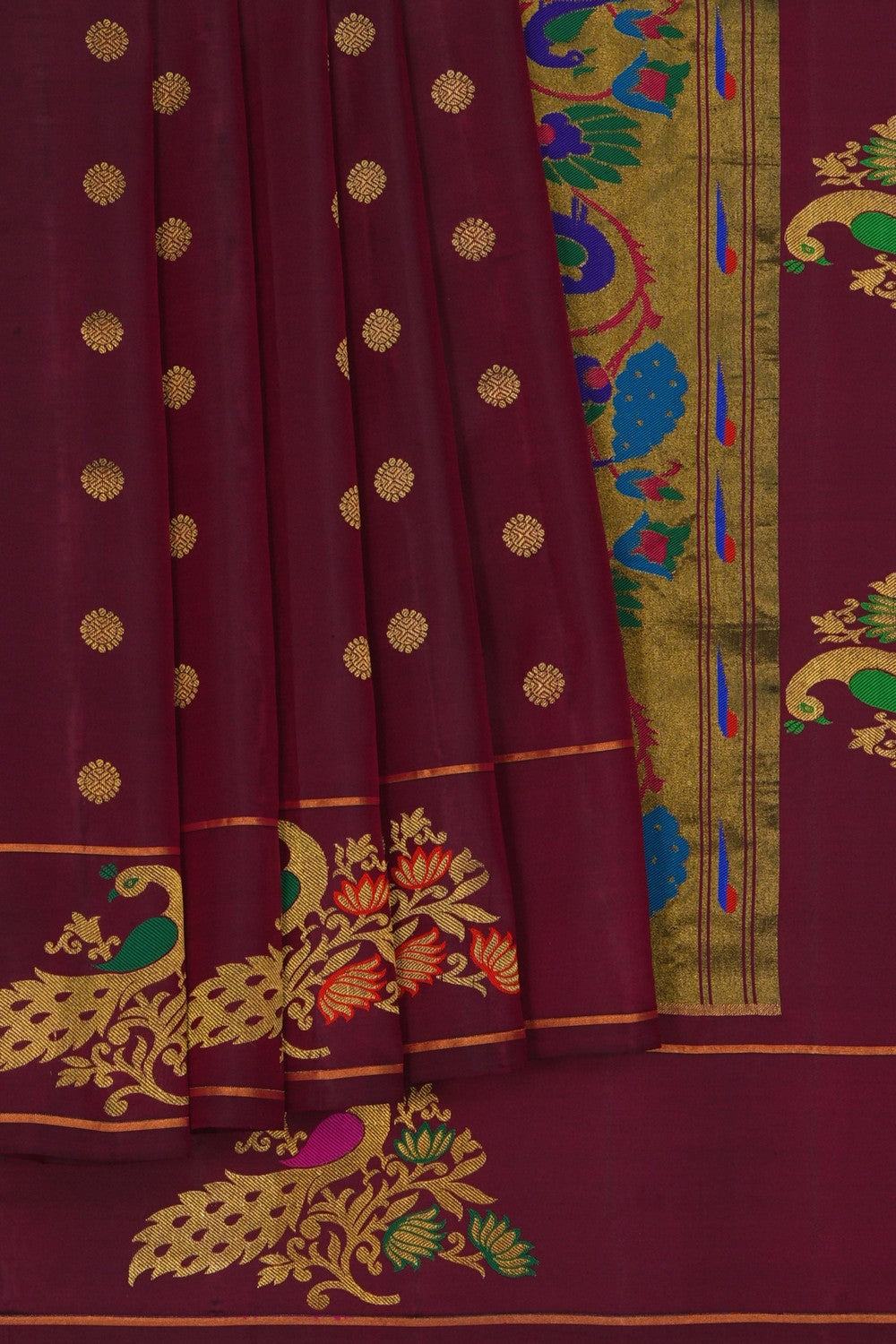 Image of Paithani Maroon Saree