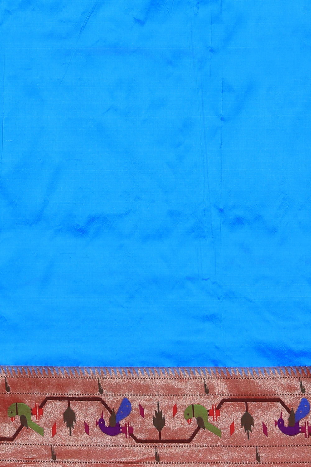 Collection of Paithani Silk Blue Saree in a gallery layout