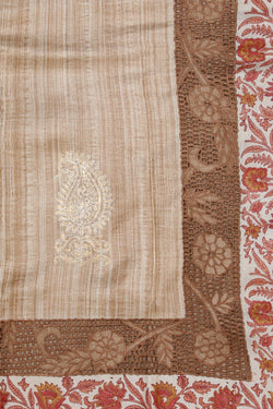 Image of Simple Yet Elegant Embroidery Saree