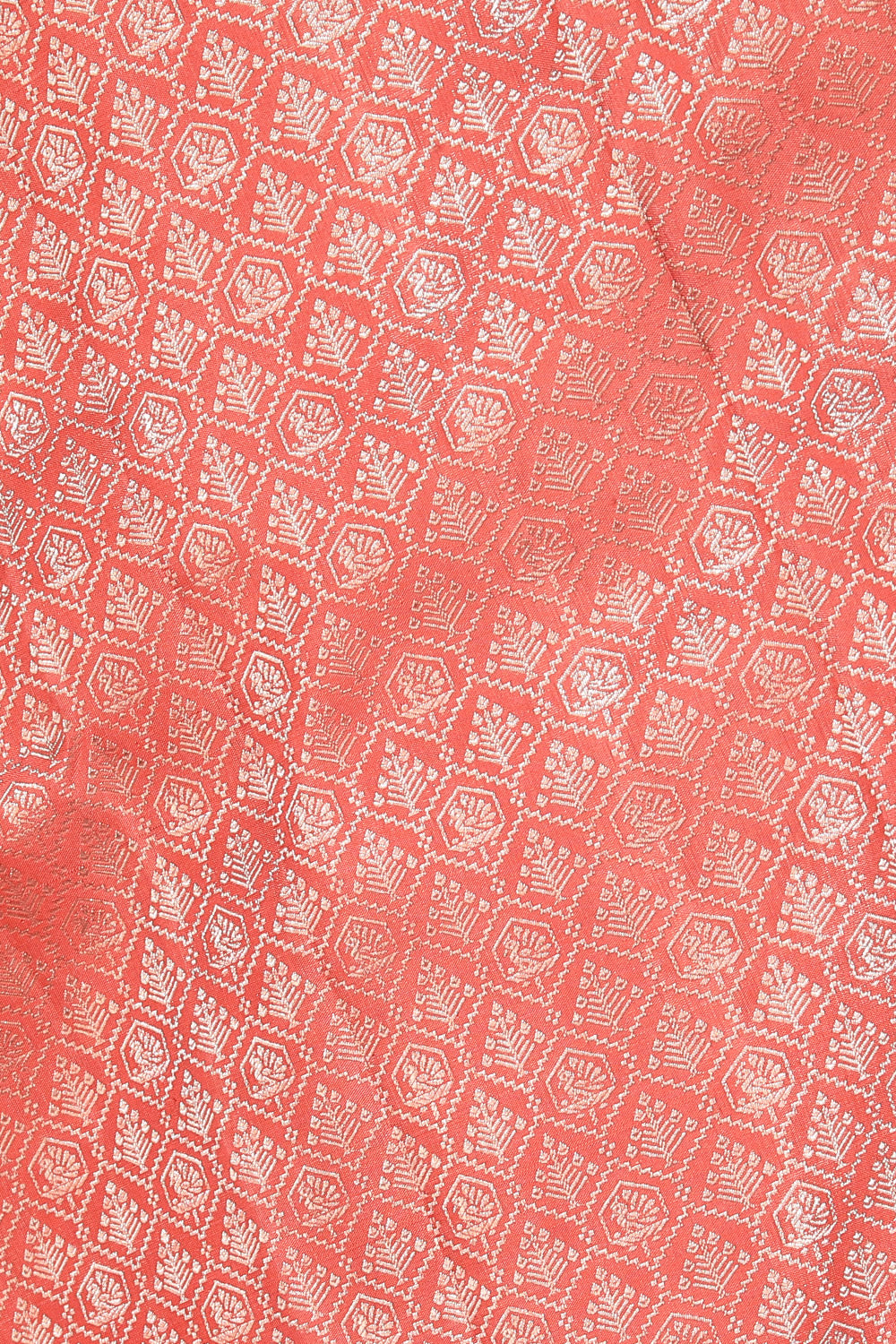 Image of Kanchi Silk Brocade Pink Saree