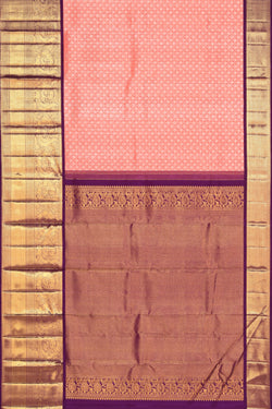 Image of Kanchi Silk Brocade Pink Saree