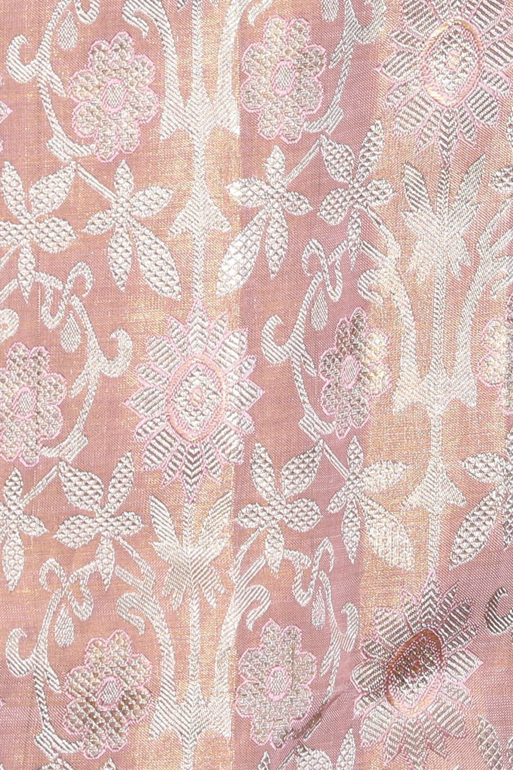 Collection of Kanchipattu Brocade Onion-Pink Saree in a gallery layout