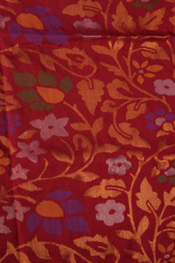 Image of Uppada Jamdani Red Saree