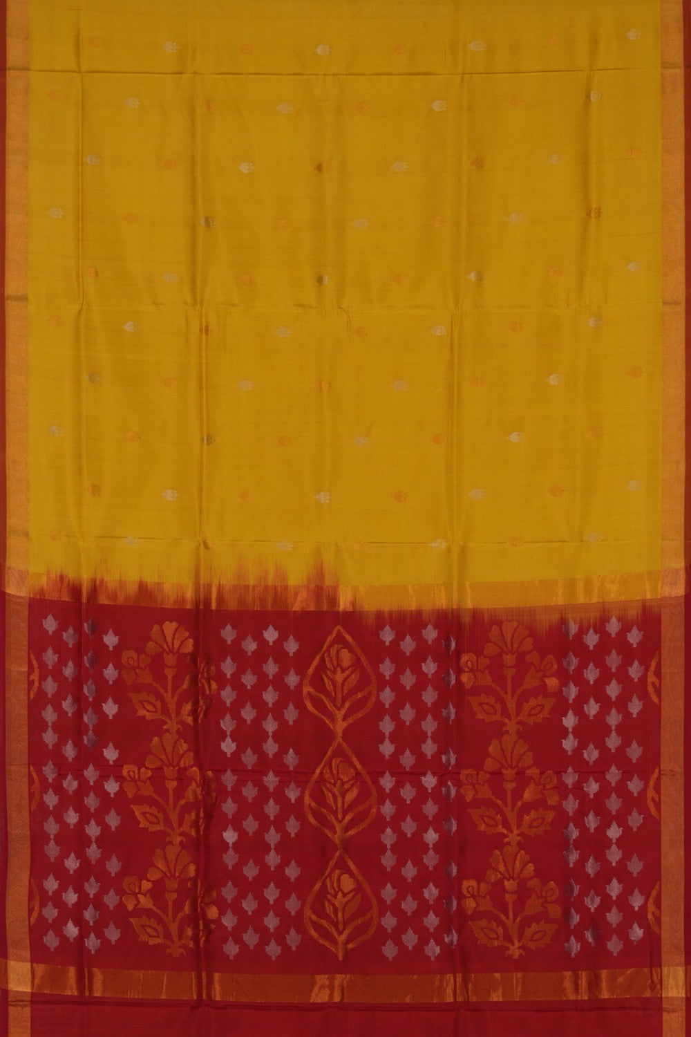 Uppada Jamdani Spring Yellow Saree