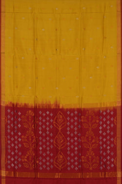 Image of Uppada Jamdani Spring Yellow Saree