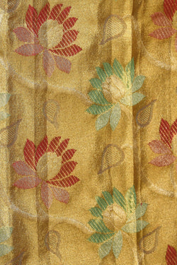 Image of Kanchipattu Tissue Brocade Gold Saree