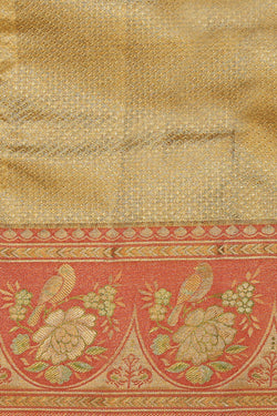 Image of Kanchipattu Tissue Brocade Gold Saree