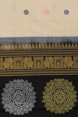 Image of Gadwal Silk Beige Dupatta