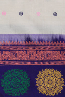 Image of Gadwal Silk Beige Dupatta