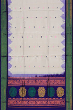 Image of Gadwal Silk Beige Dupatta