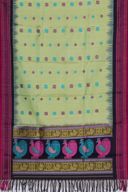 Image of Gadwal Silk Mint Green Dupatta