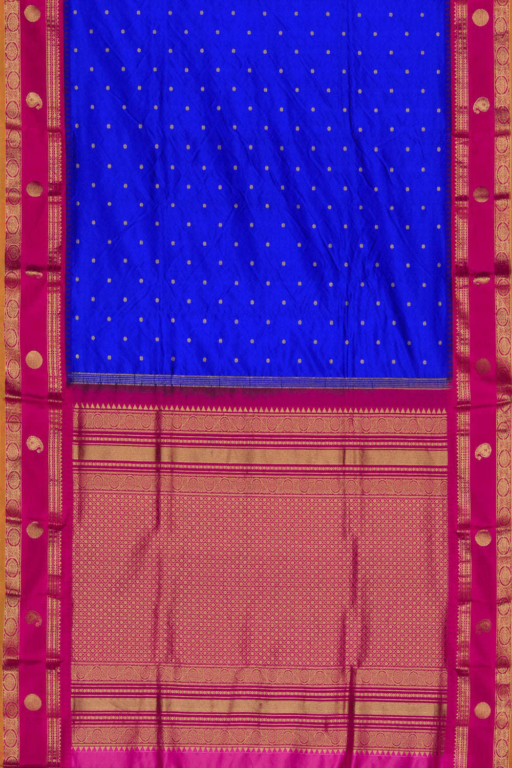 Narayanpet Silk Royal Blue Saree