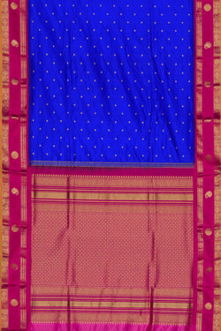 Image of Narayanpet Silk Royal Blue Saree