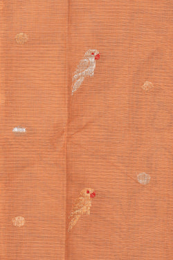 Image of Pure Zari Kota Peach Saree