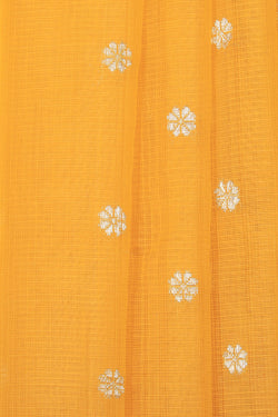 Image of Pure Zari Kota Yellow Saree