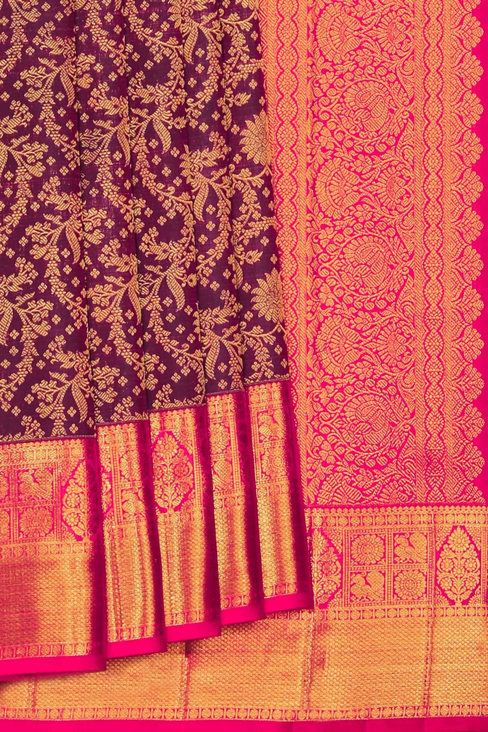 Kanchipattu Brocade Violet Saree