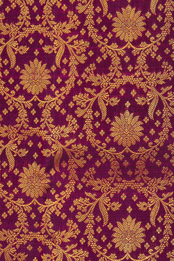 Image of Kanchipattu Brocade Violet Saree