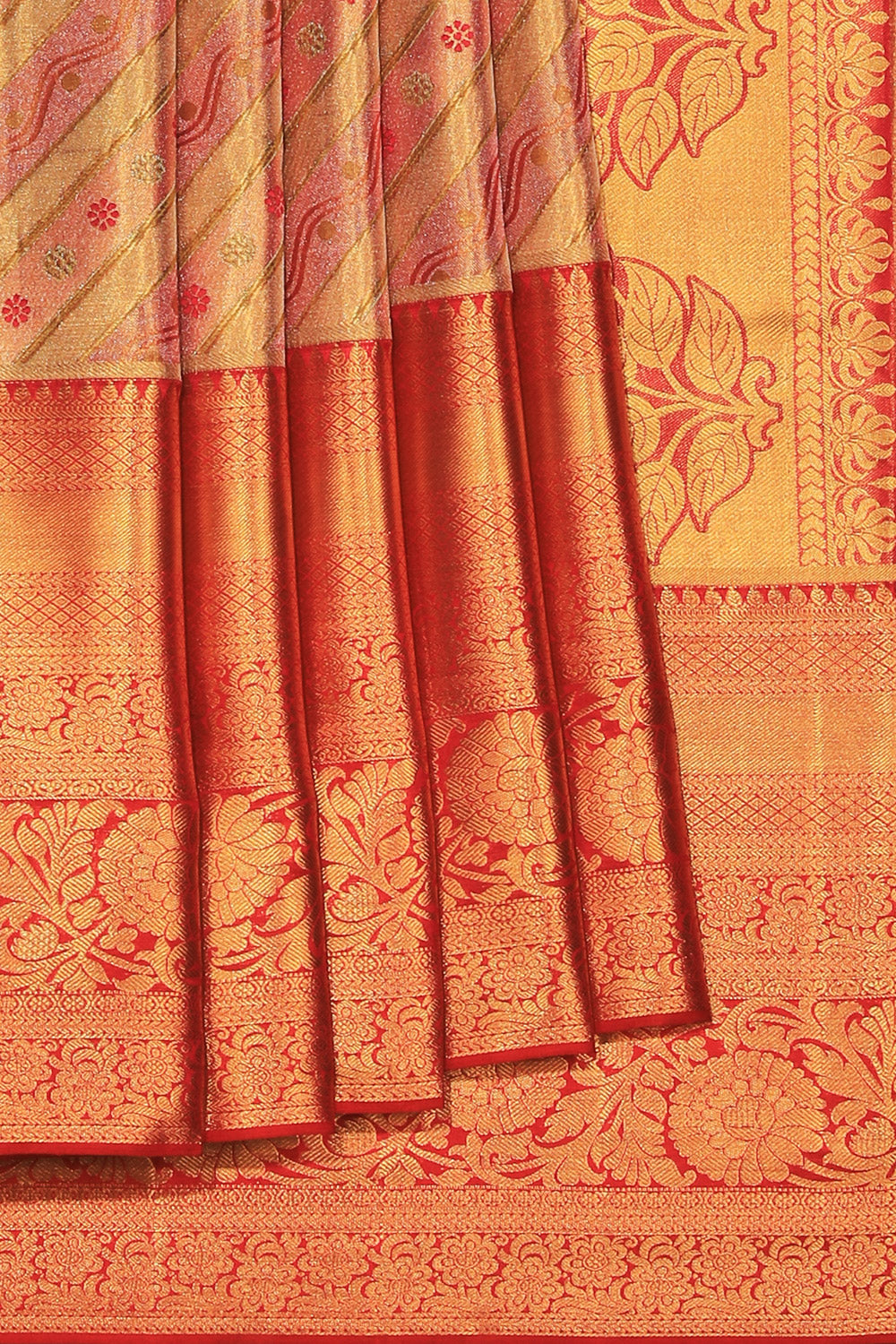 Kanchipattu Tissue Gold Saree