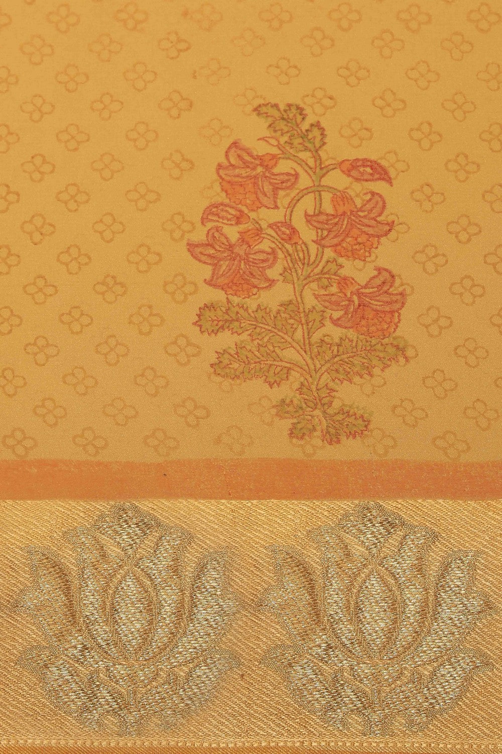 Image of Georgette Yellow Saree