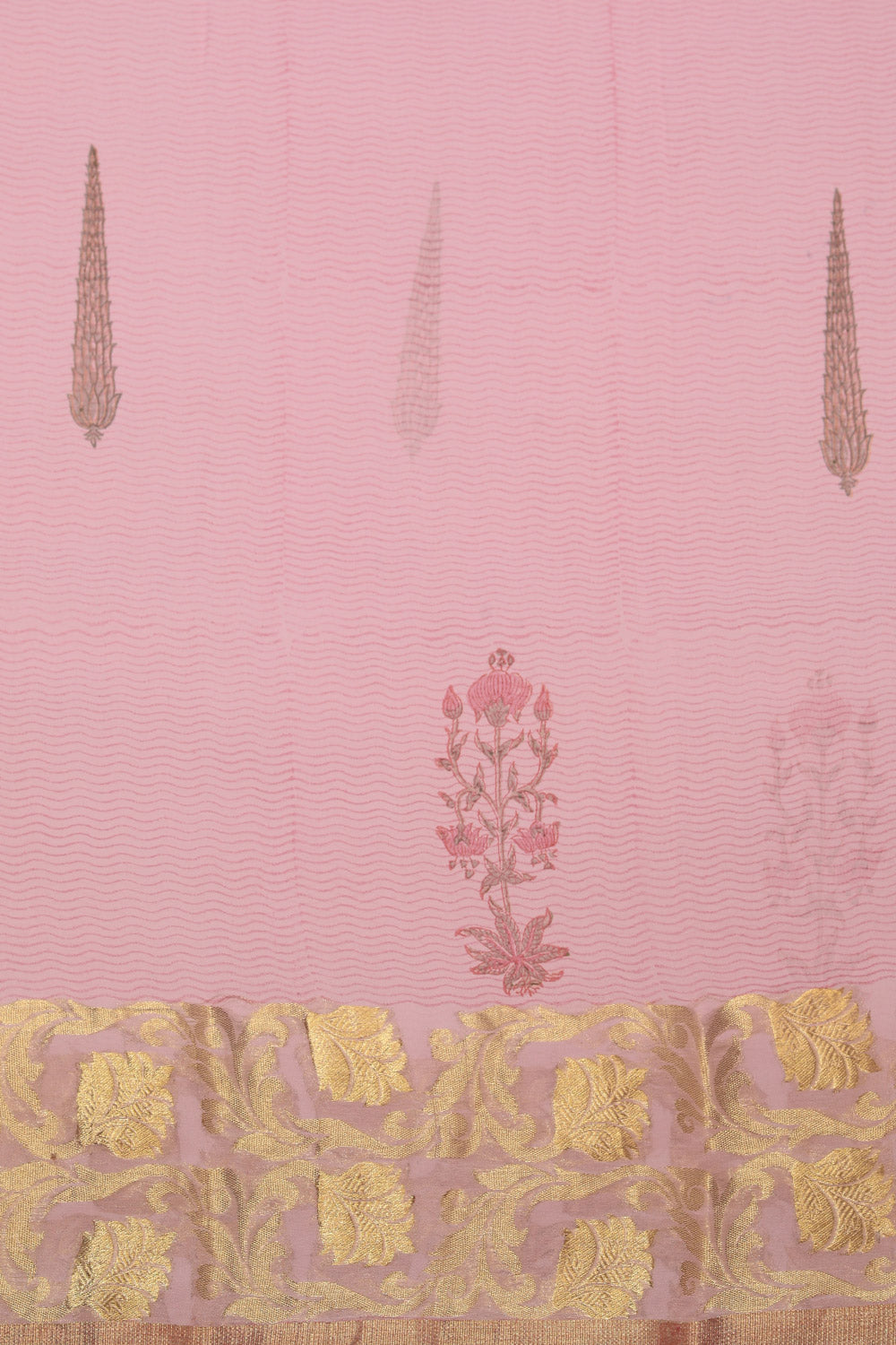 Collection of Georgette Pink Saree in a gallery layout