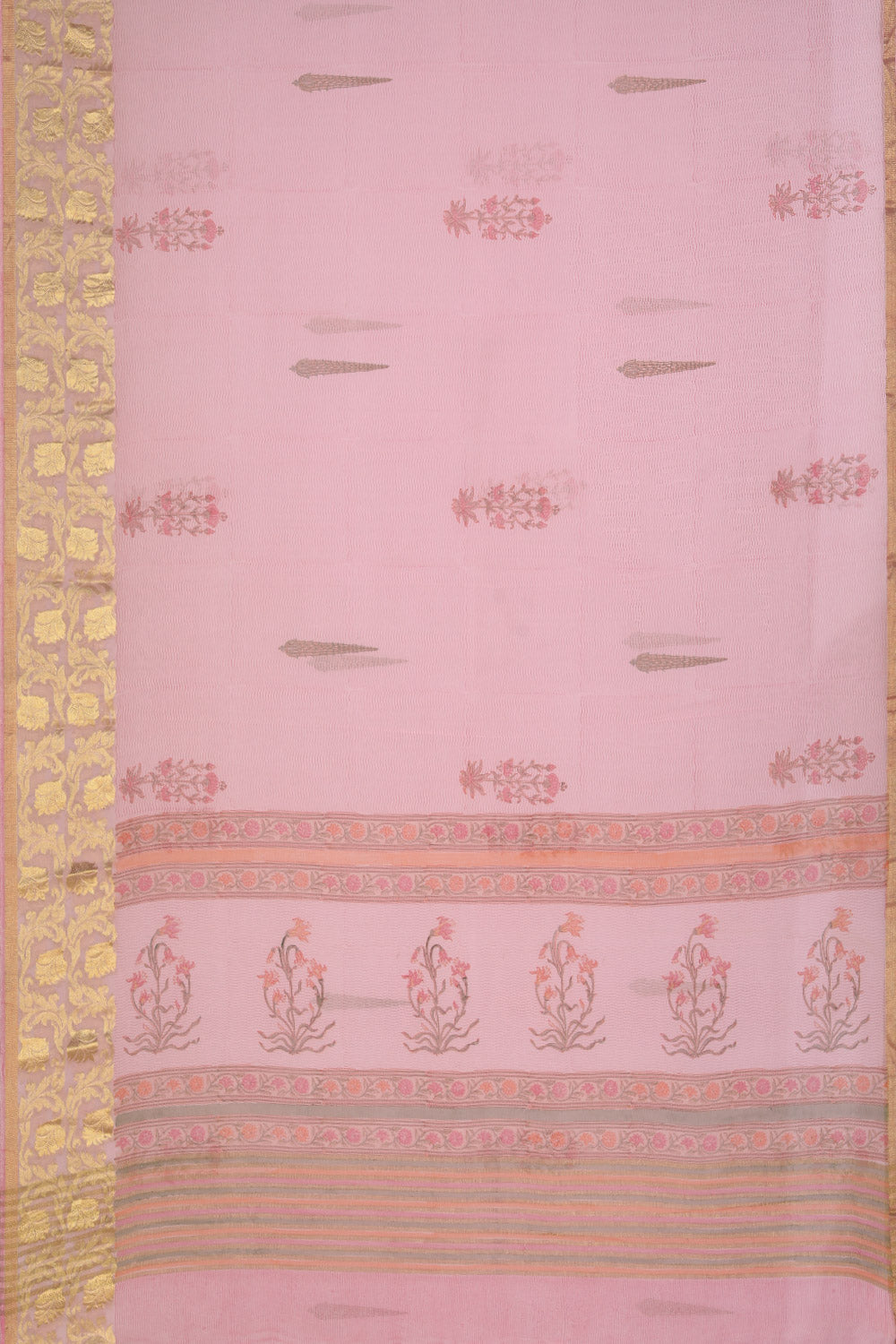 Collection of Georgette Pink Saree in a gallery layout