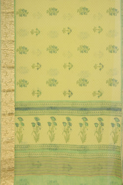 Image of Georgette Yellow Saree