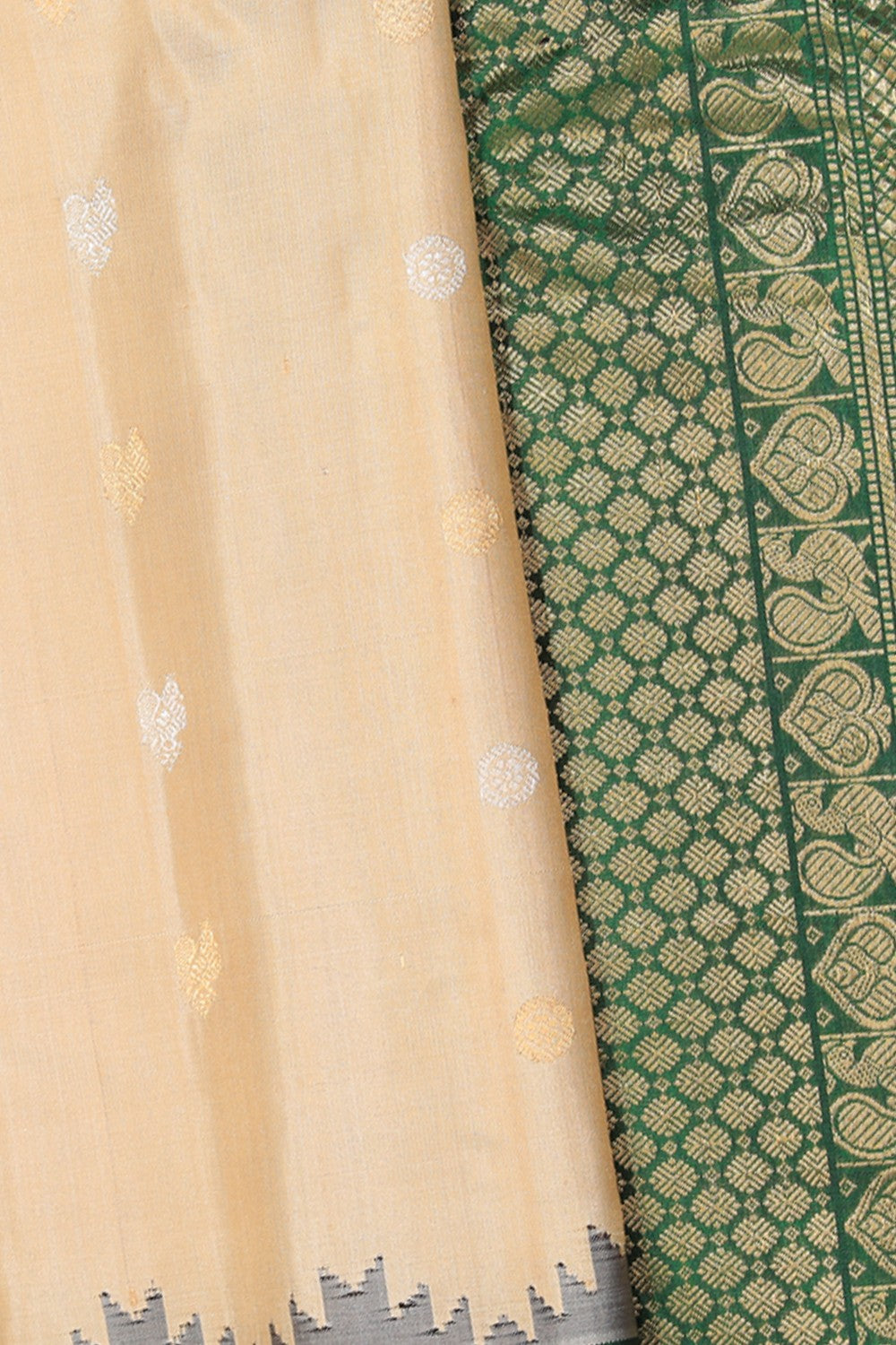 Gadwal Silk Beige Saree