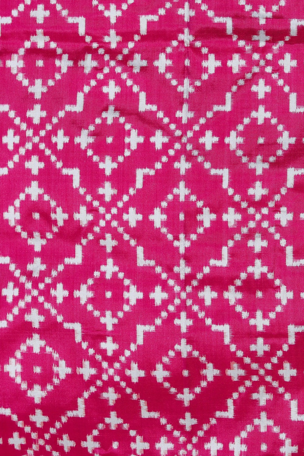 Image of Pochampally Ikat Silk Pink Saree